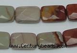 CNJ12 15.5 inches 13*18mm faceted rectangle natural noreena jasper beads