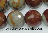 CNJ21 15.5 inches 20mm faceted round natural noreena jasper beads