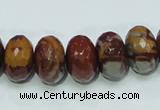 CNJ24 15.5 inches 10*16mm faceted rondelle natural noreena jasper beads