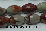 CNJ29 15.5 inches 13*18mm faceted rice natural noreena jasper beads