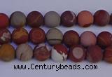 CNJ300 15.5 inches 4mm round matte noreena jasper beads wholesale