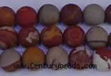 CNJ302 15.5 inches 8mm round matte noreena jasper beads wholesale