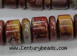 CNJ31 15.5 inches 6*18mm & 12*18mm rondelle noreena jasper beads