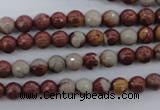 CNJ36 15.5 inches 6mm faceted round noreena jasper beads