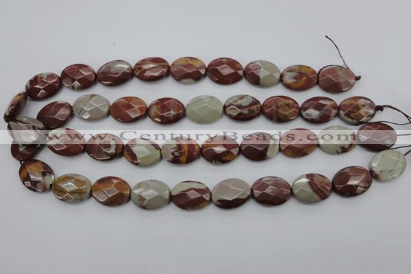 CNJ85 15.5 inches 15*20mm faceted oval noreena jasper beads wholesale