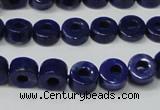 CNL1307 15.5 inches 8mm donut natural lapis lazuli beads