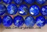 CNL1716 15.5 inches 6mm faceted round lapis lazuli beads