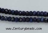 CNL871 15.5 inches 4*6mm faceted rondelle natural lapis lazuli beads