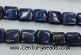 CNL961 15.5 inches 10*10mm square natural lapis lazuli gemstone beads