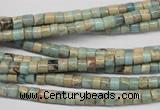 CNS135 15.5 inches 3.5*4mm heishi natural serpentine jasper beads