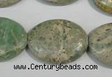 CNS244 15.5 inches 22*30mm oval natural serpentine jasper beads