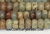 CNS323 15.5 inches 2.5*4mm rondelle serpentine jasper beads