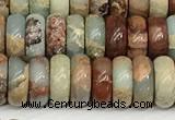 CNS327 15.5 inches 3*8mm rondelle serpentine jasper beads