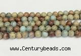 CNS332 15.5 inches 8mm round serpentine jasper beads wholesale