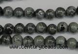 CNS400 15.5 inches 4mm round natural serpentine jasper beads