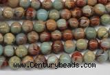 CNS61 15.5 inches 6mm round natural serpentine jasper beads