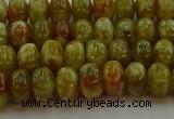 CNS611 15.5 inches 5*8mm rondelle green dragon serpentine jasper beads