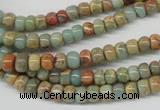 CNS71 15.5 inches 4*6mm rondelle natural serpentine jasper beads