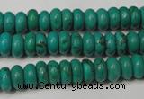 CNT363 15.5 inches 4*8mm rondelle turquoise beads wholesale