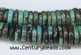 CNT504 15.5 inches 3*6mm - 4*10mm nuggets turquoise gemstone beads