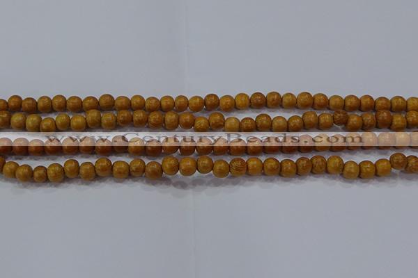 CNW02 15.5 inches 6mm round nangka wood beads wholesale