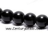 COB02 15 inches 8mm round black obsidian gemstone beads wholesale