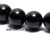 COB05 15 inches 14mm round black obsidian gemstone beads wholesale