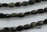 COB400 15.5 inches 5*7mm faceted oval black obsidian beads