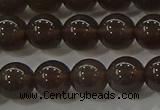 COB600 15.5 inches 6mm round ice black obsidian beads wholesale