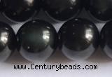 COB724 15.5 inches 12mm round black obsidian gemstone beads