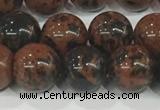 COB753 15.5 inches 10mm round mahogany obsidian beads wholesale