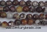 COJ360 15.5 inches 4mm faceted round outback jasper beads