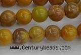 COJ601 15.5 inches 6mm round orpiment jasper beads wholesale