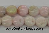 COP07 15.5 inches 13mm flat round natural pink opal beads wholesale