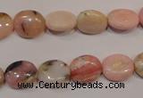 COP1022 15.5 inches 10*12mm oval natural pink opal gemstone beads