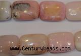 COP1034 15.5 inches 13*18mm rectangle natural pink opal gemstone beads