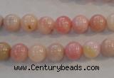 COP1061 15.5 inches 8mm round natural pink opal gemstone beads