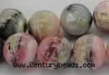 COP1256 15.5 inches 16mm round natural pink opal gemstone beads