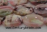 COP1274 15.5 inches 12*16mm oval natural pink opal gemstone beads