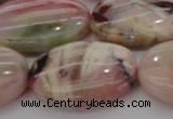 COP1279 15.5 inches 25*35mm oval natural pink opal gemstone beads