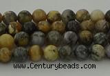 COP1380 15.5 inches 4mm round moss opal gemstone beads whholesale