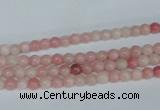 COP150 15.5 inches 4mm round pink opal gemstone beads wholesale