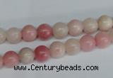 COP152 15.5 inches 8mm round pink opal gemstone beads wholesale