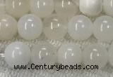 COP1588 15.5 inches 6mm round white opal gemstone beads