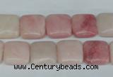 COP161 15.5 inches 12*12mm square pink opal gemstone beads wholesale