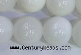 COP1619 15.5 inches 14mm round white opal gemstone beads