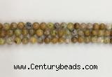 COP1670 15.5 inches 6mm round yellow opal gemstone beads