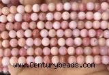 COP1693 15.5 inches 6mm round natural pink opal gemstone beads