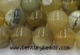 COP1736 15.5 inches 8mm round yellow opal beads wholesale