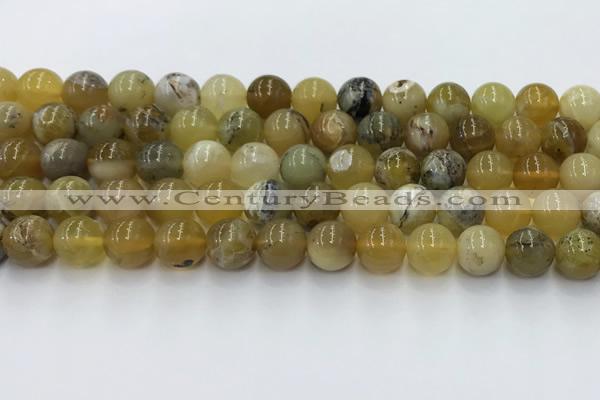 COP1737 15.5 inches 10mm round yellow opal beads wholesale